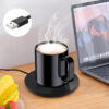 1 Mug Warmer USB Cup Warmer Coffee Cup Heater Thermostatic Heating Coaster Cup Electric Milk Tea Coffee Mug Warmer for Office Home