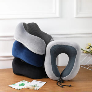 1 Soft Travel Pillow U Shaped Travel Healthcare Memory Foam Neck Cervical Airplane Pillow Neck Cushion