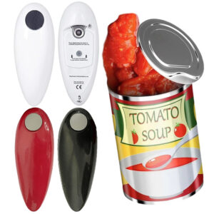 2 Electric Can Opener Hands Free Jar Opener Smooth Edge Bottle Opener Battery Operated for Weak Hands for All Kinds of Jars
