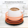 2 Mug Warmer USB Cup Warmer Coffee Cup Heater Thermostatic Heating Coaster Cup Electric Milk Tea Coffee Mug Warmer for Office Home